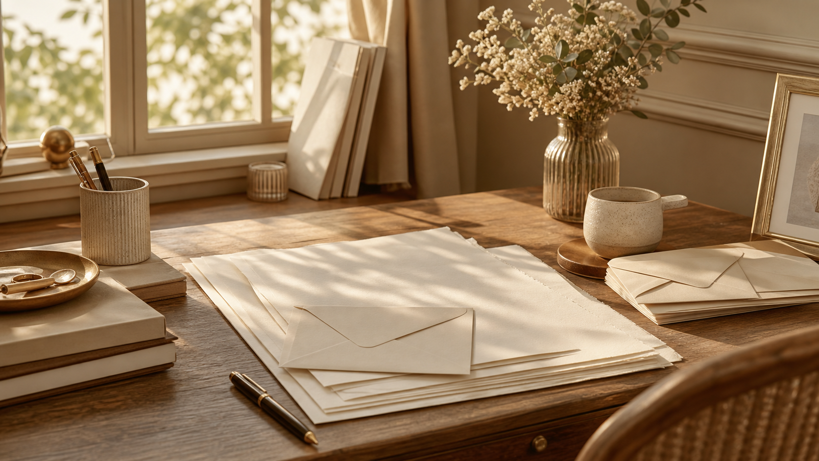 Bureau de correspondance illustré