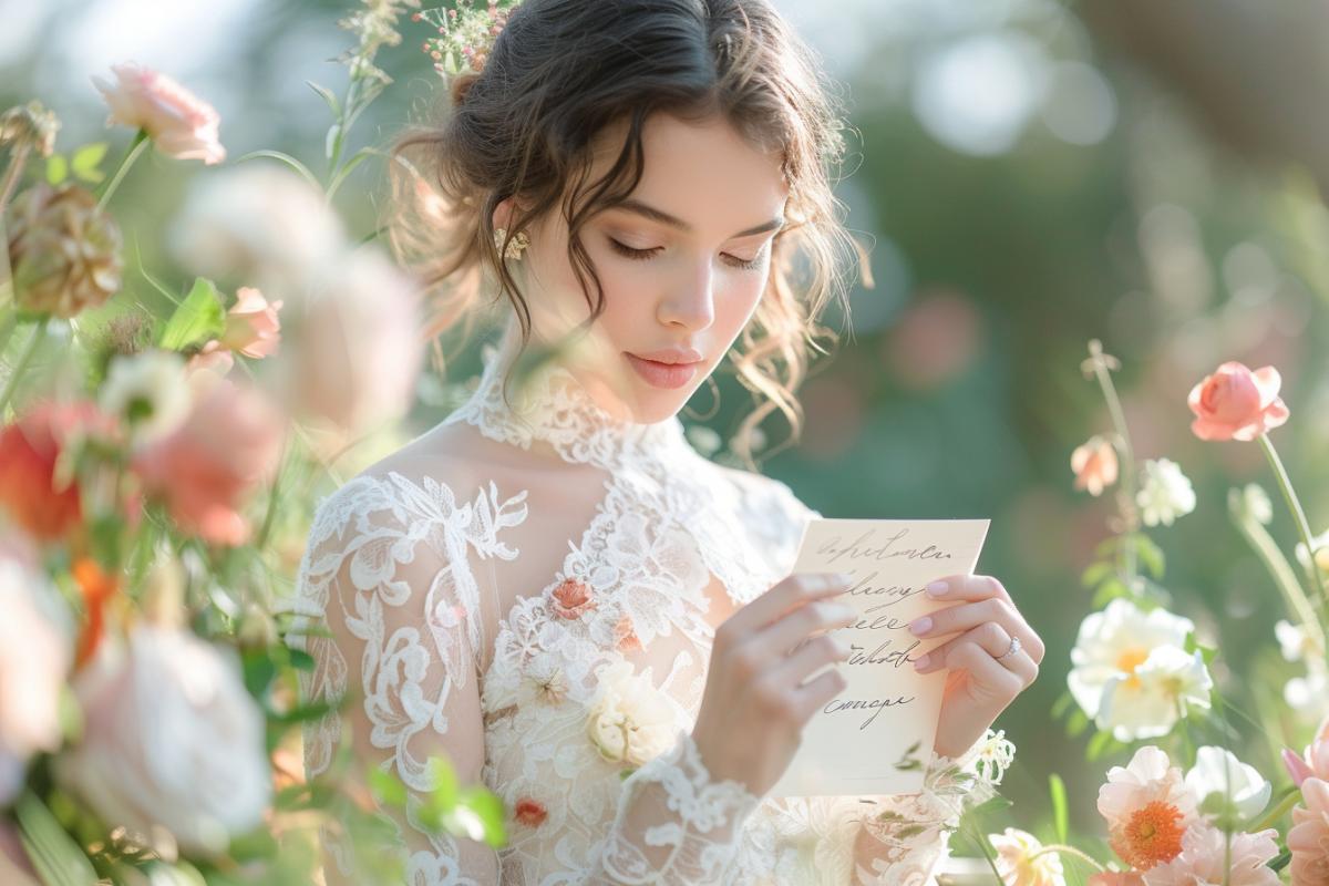 Vœux de mariage pour la mariée : Juste un message touchant et unique